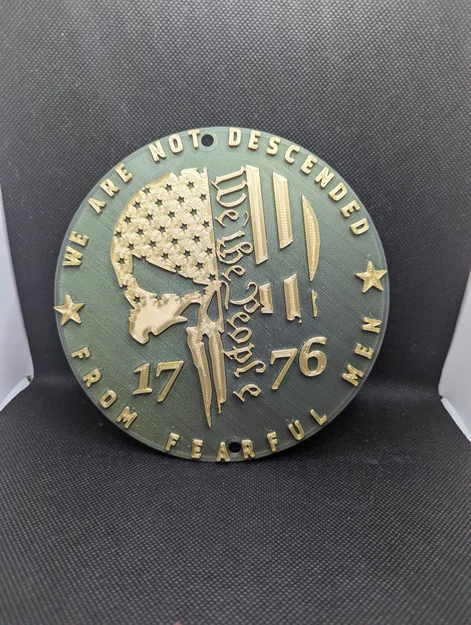 Bảng hiệu trang trí 3D We The People 1776 ấn tượng - Image 1