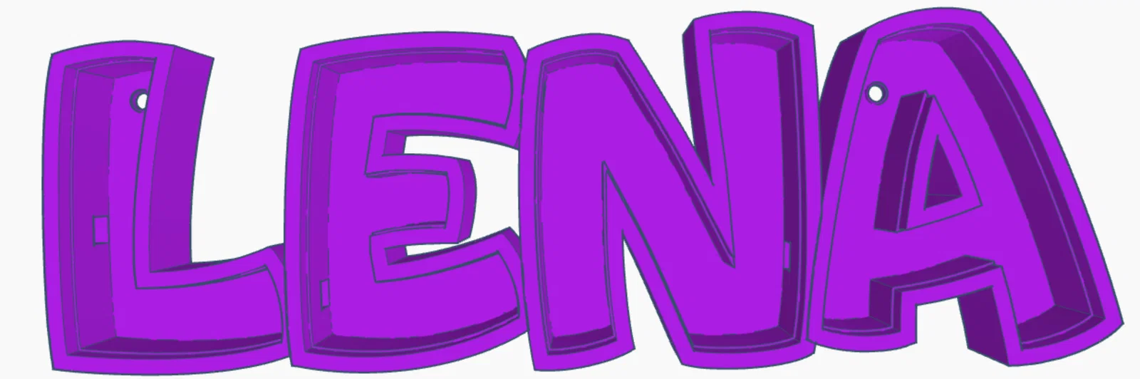 Đèn LED tên LENA (LENA LED- Namenslampe / Name lamp) - Image 1