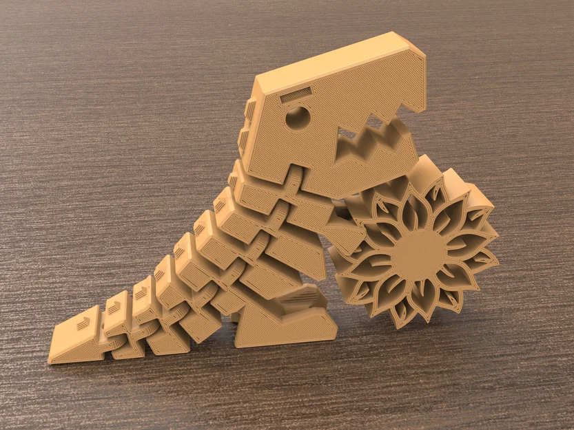 Flexi T-Rex Hoa Hướng Dương (Print in place) - Image 1