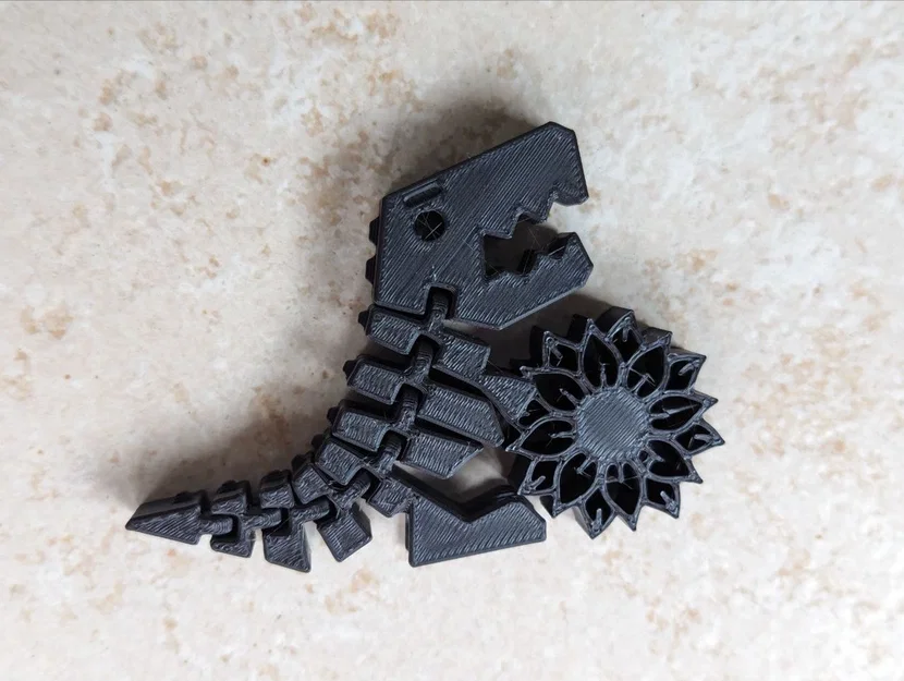 Flexi T-Rex Hoa Hướng Dương (Print in place) - Image 3