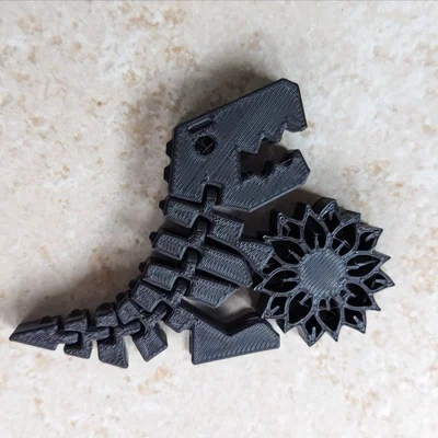Flexi T-Rex Hoa Hướng Dương (Print in place)
