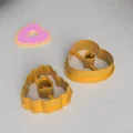 STL Dao Cắt Đất Sét Bông Tai Valentine Donut Love (Clay Cutter) - Thumbnail 3