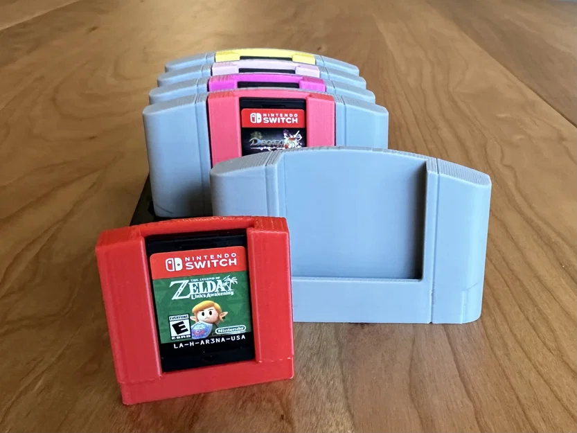 Kệ trưng bày băng Switch kiểu Retro N64 (Retro N64 Switch Cartridge Display) - Image 1