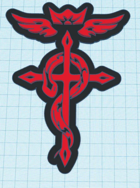 Mô hình treo tường Fullmetal Alchemist (Biểu tượng Flamel) cực chất - Image 1