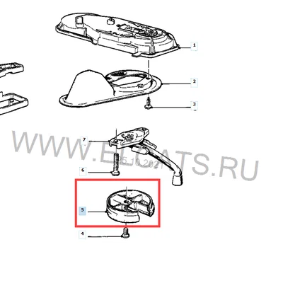 BMW E30/E28/E21 - tay nắm cửa sổ trời “rosette” (OEM: 54 12 1 867 887)