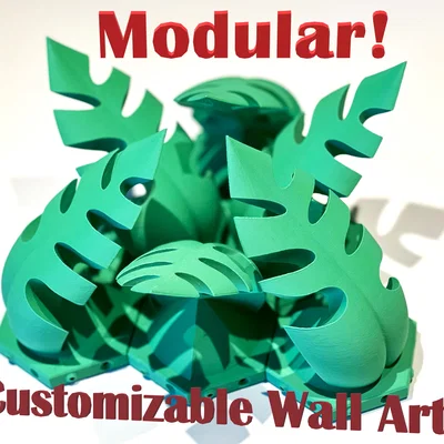 Tượng Treo Tường Lá Monstera