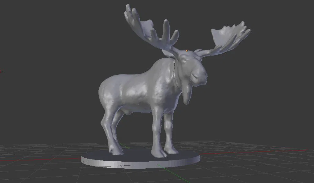 Moose Miniature (Tượng Nai Sừng Tấm Mini) - Image 1