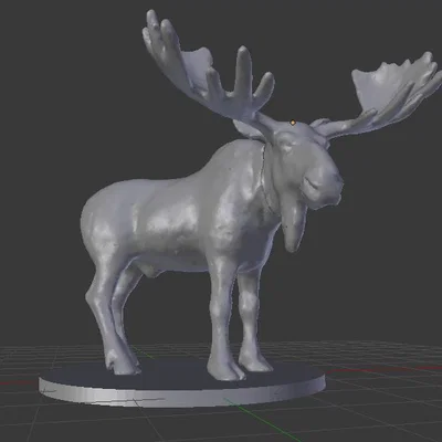 Moose Miniature (Tượng Nai Sừng Tấm Mini)