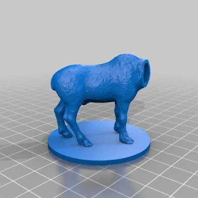 Moose Miniature (Tượng Nai Sừng Tấm Mini)