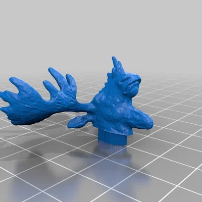 Moose Miniature (Tượng Nai Sừng Tấm Mini)