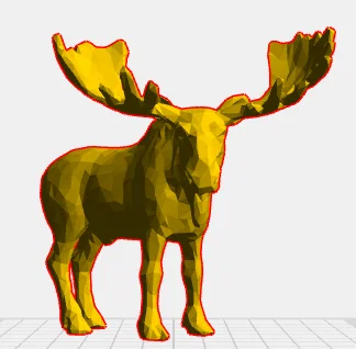 Mô hình nai sừng tấm Low-Poly 3D trang trí bàn làm việc cực đẹp - Image 1