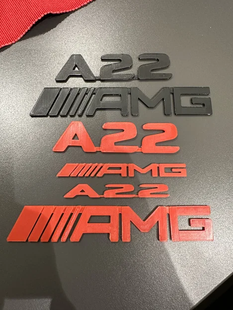 Bộ file in 3D logo trang trí Mercedes AMG A220 và C43 cực chất - Image 1
