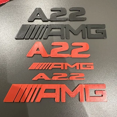 Bộ file in 3D logo trang trí Mercedes AMG A220 và C43 cực chất