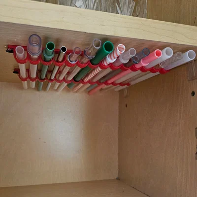 Khay/giá đựng ống hút (Straw Holder/Organizer)