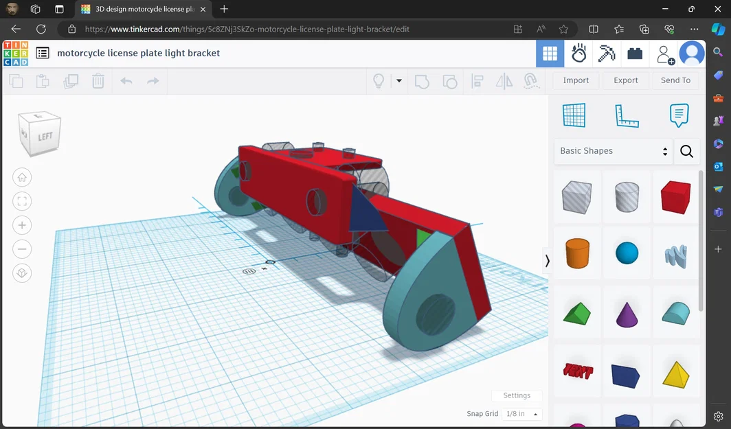 Pát gắn đèn biển số và xi-nhan cho xe máy - Image 1