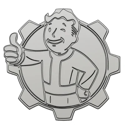 Mô hình trang trí Fallout Vault Boy 3D ấn tượng