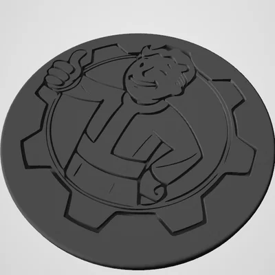 Mô hình trang trí Fallout Vault Boy 3D ấn tượng