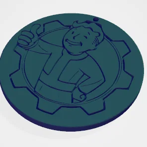 Mô hình trang trí Fallout Vault Boy 3D ấn tượng