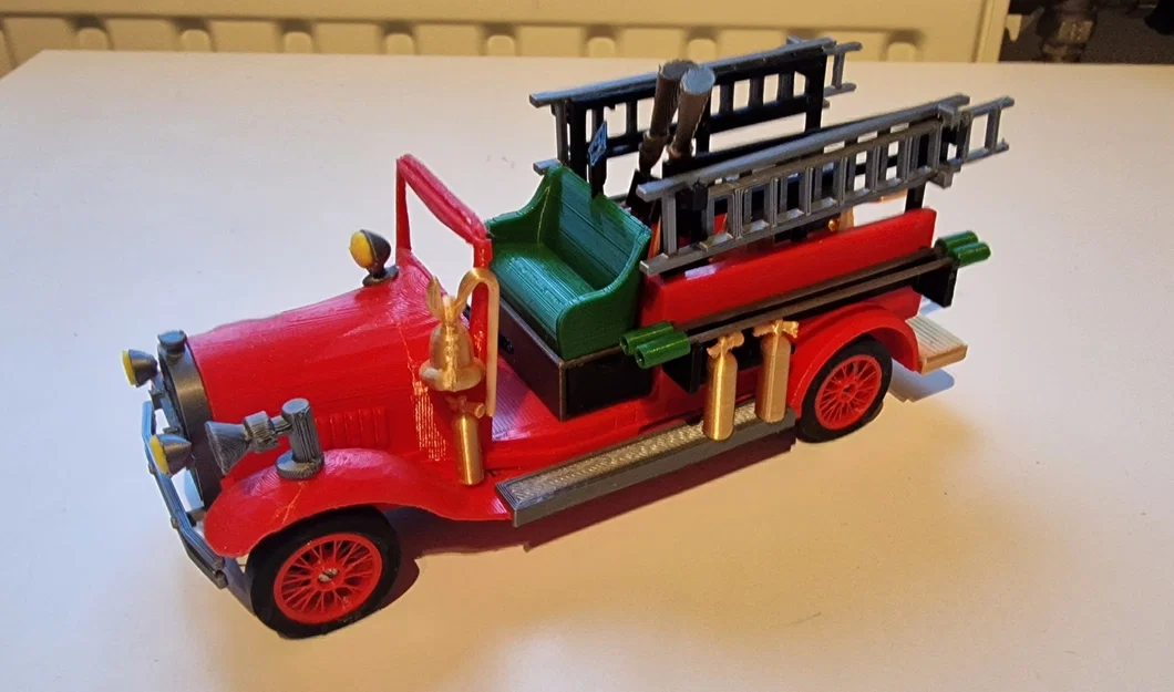 Mô hình xe cứu hỏa cổ điển T Ford 1929 in 3D chi tiết - Image 1