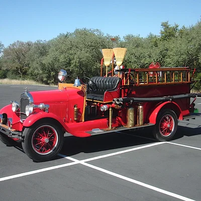 Mô hình xe cứu hỏa cổ điển T Ford 1929 in 3D chi tiết