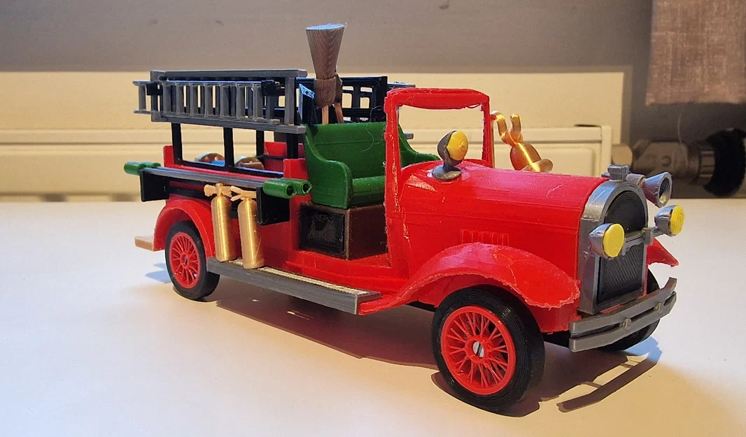 Mô hình xe cứu hỏa cổ điển T Ford 1929 in 3D chi tiết - Image 6