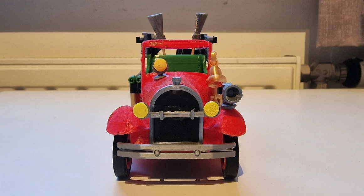 Mô hình xe cứu hỏa cổ điển T Ford 1929 in 3D chi tiết - Image 10