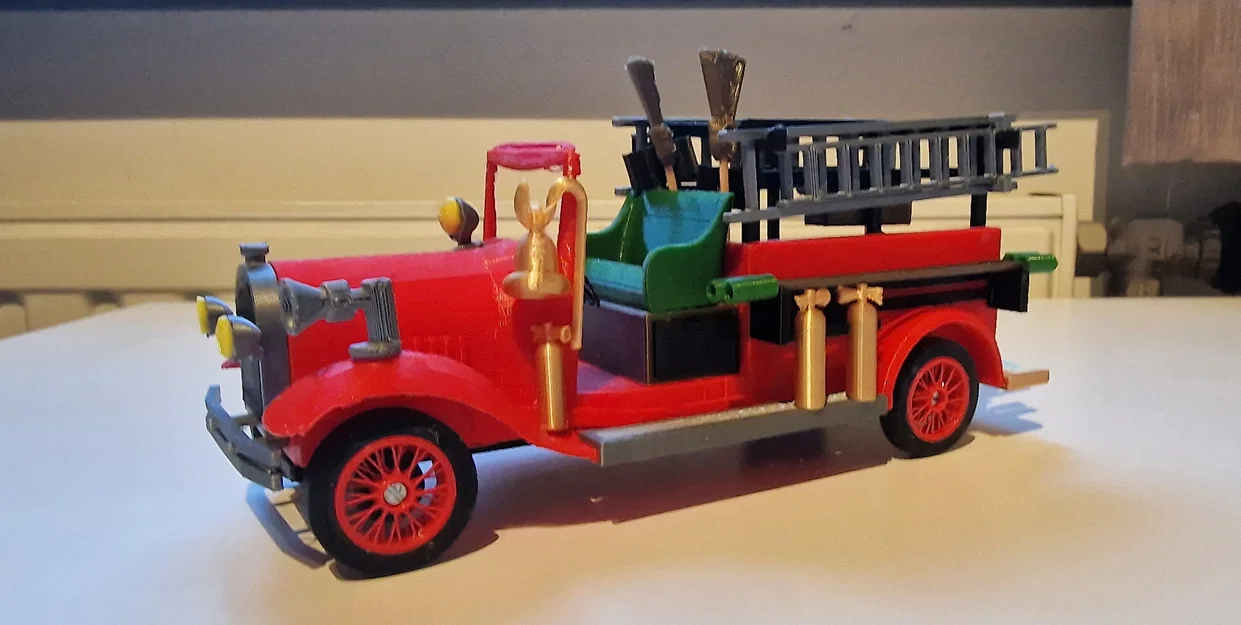 Mô hình xe cứu hỏa cổ điển T Ford 1929 in 3D chi tiết - Image 11