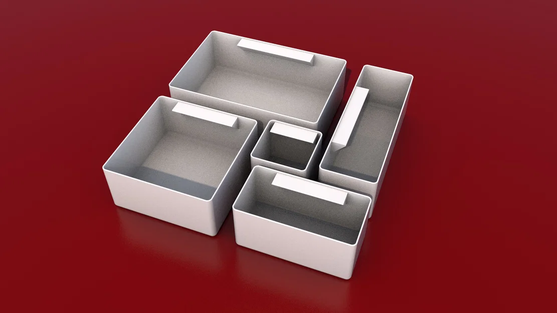 Bộ Hộp Sắp Xếp Ngăn Kéo 3D - Drawer Organization Boxes Tiện Lợi - Image 1