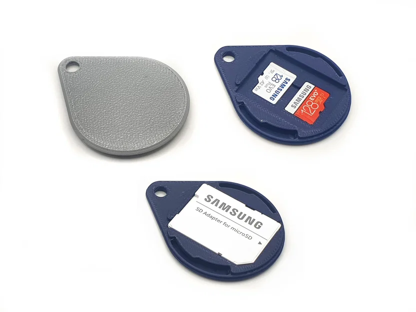 Móc Khóa Giấu Thẻ SD Mini – 2 Micro SD & 1 SD Card - Image 1