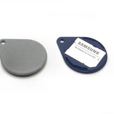 Móc Khóa Giấu Thẻ SD Mini – 2 Micro SD & 1 SD Card