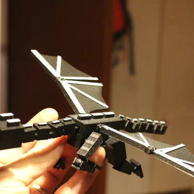 Mini 13: Ender Dragon (Minecraft) – Rồng Ender khớp nối in 3D