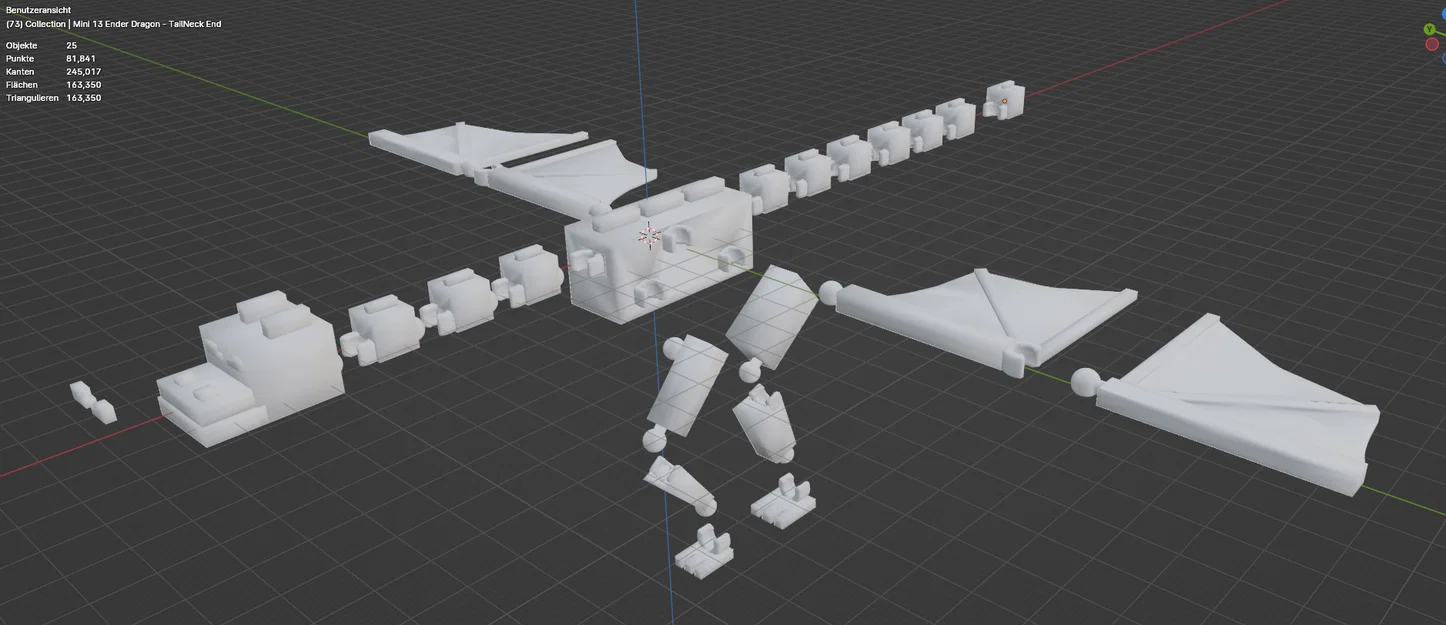 Mini 13: Ender Dragon (Minecraft) – Rồng Ender khớp nối in 3D - Image 2