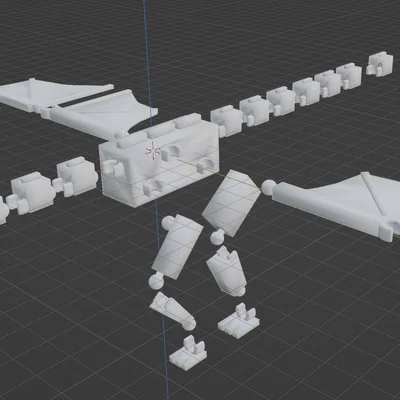 Mini 13: Ender Dragon (Minecraft) – Rồng Ender khớp nối in 3D