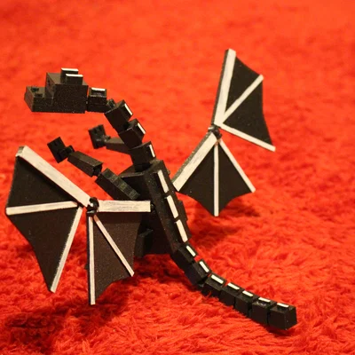 Mini 13: Ender Dragon (Minecraft) – Rồng Ender khớp nối in 3D