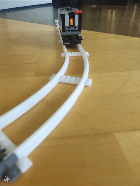 Đường ray xe lửa Lego (phiên bản in 3D tối ưu hóa) - Image 1