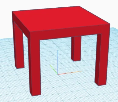 Mô hình bàn 3D tối giản - File STL cho người mới bắt đầu - Image 1