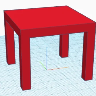 Mô hình bàn 3D tối giản - File STL cho người mới bắt đầu