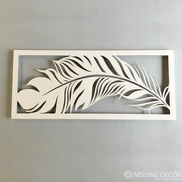 Tranh treo tường lông vũ (Feathers Wall Art) - Image 1