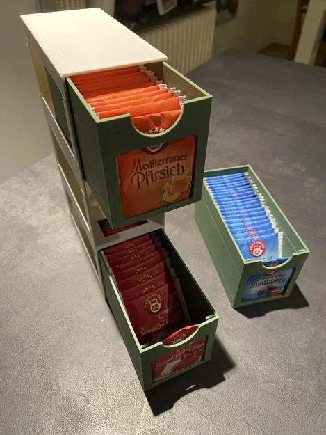 Tea-Tower – Tháp 3 ngăn kéo đựng túi trà - Image 2