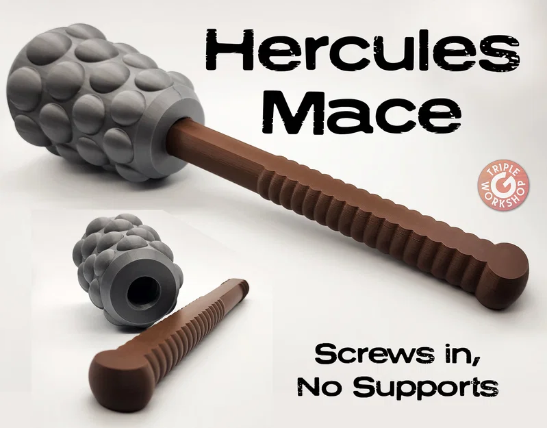 Mô hình Hercules Mace: Chùy chiến thần thoại in 3D dễ dàng - Image 1