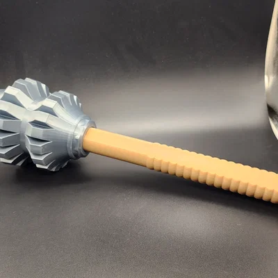 Cây gãi lưng hình chùy Medieval Mace 3D in không cần support
