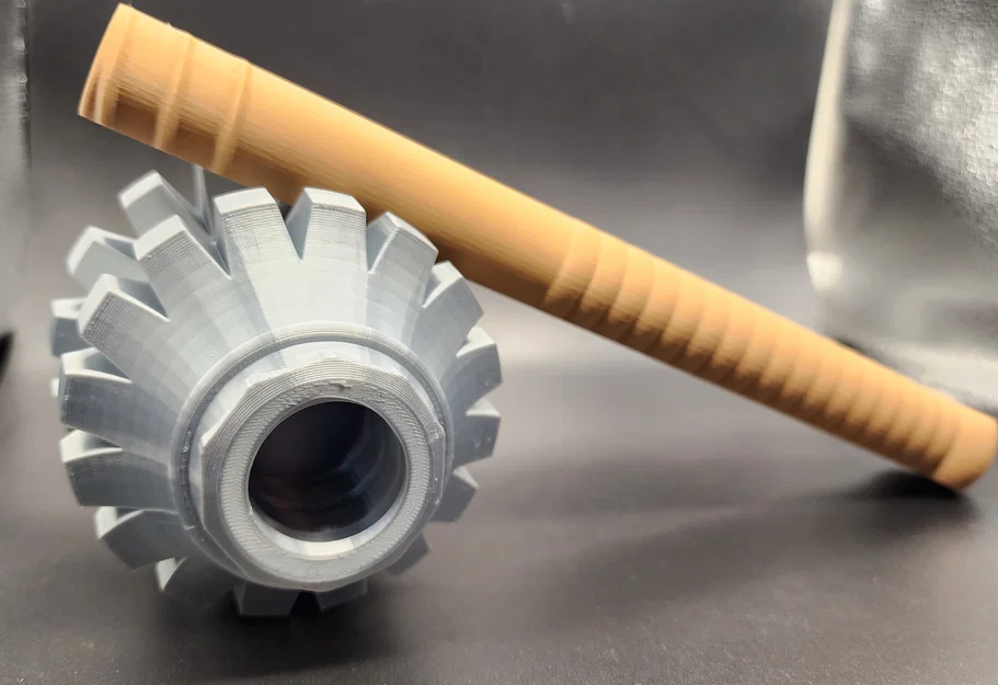 Cây gãi lưng hình chùy Medieval Mace 3D in không cần support - Image 5