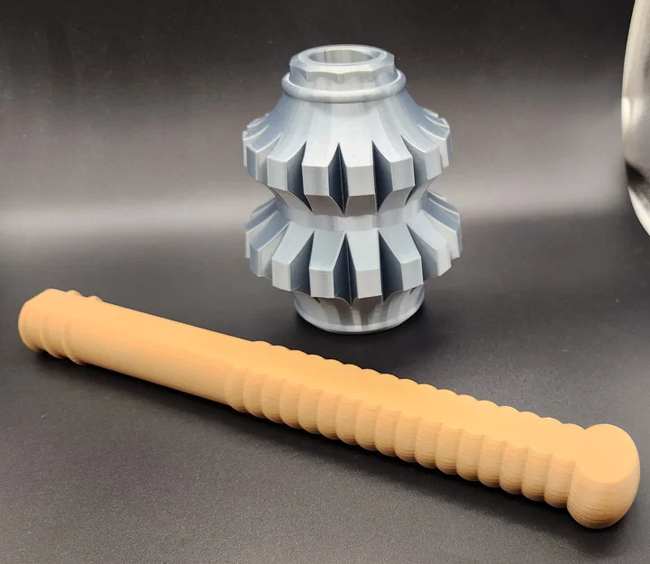 Cây gãi lưng hình chùy Medieval Mace 3D in không cần support - Image 7