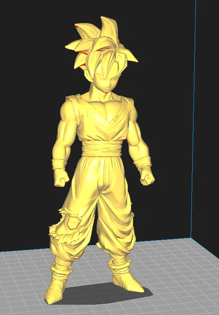 Mô hình 3D Gohan Super Saiyan trang phục Piccolo ấn tượng - Image 3