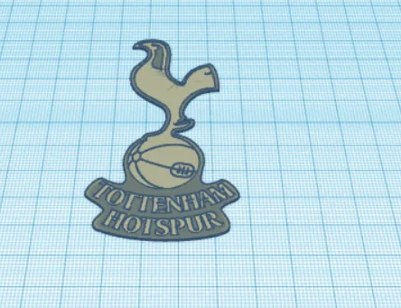 Mô hình logo Tottenham Hotspur 3D tinh xảo dành cho fan hâm mộ - Image 1