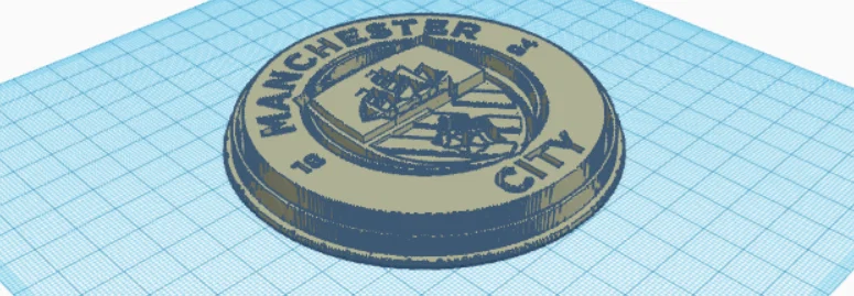 Mô hình logo Manchester City 3D trang trí siêu đẹp cho fan bóng đá - Image 1