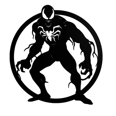 Mô hình trang trí tường Venom Marvel (Wall Art) - In 3D dễ dàng