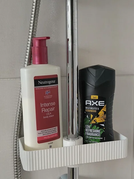 Kệ để đồ phòng tắm treo thanh sen – wedge mount – v2.2 - Image 1