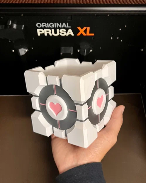 Hộp Portal Companion Cube kèm nắp (container & lid) - Image 1