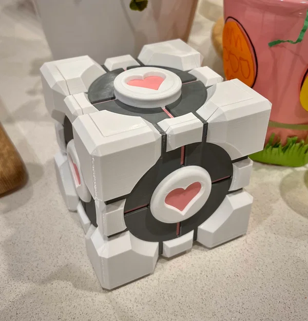Hộp Portal Companion Cube kèm nắp (container & lid) - Image 3